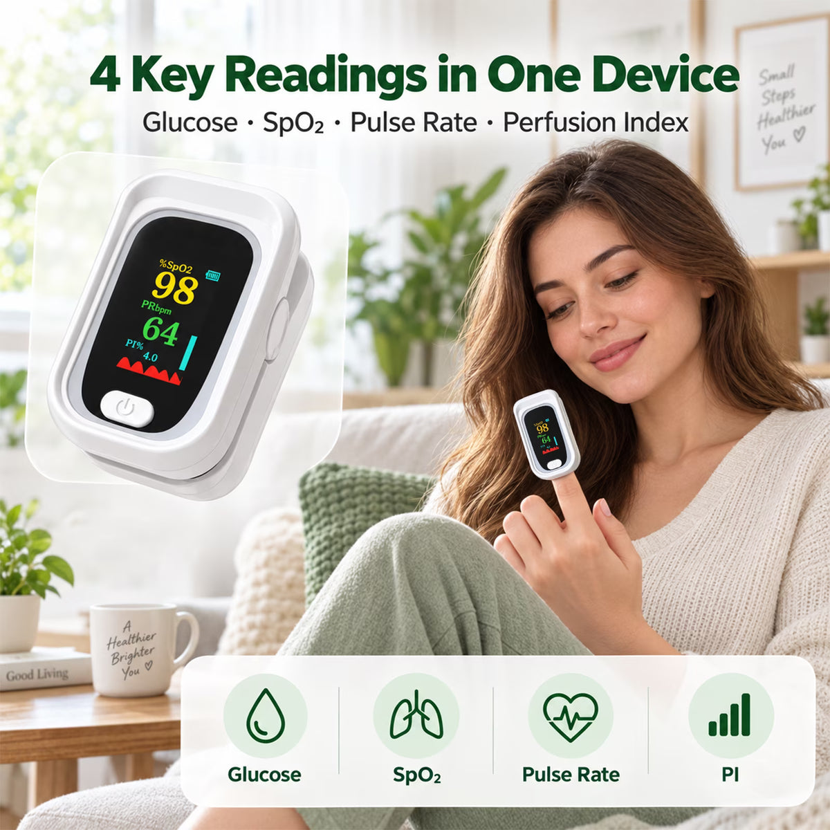 2-in-1 Non-Invasive Blood Glucose Monitor