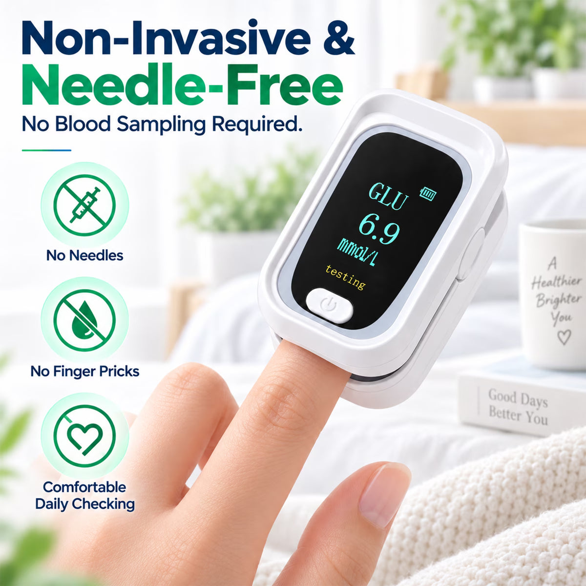 2-in-1 Non-Invasive Blood Glucose Monitor
